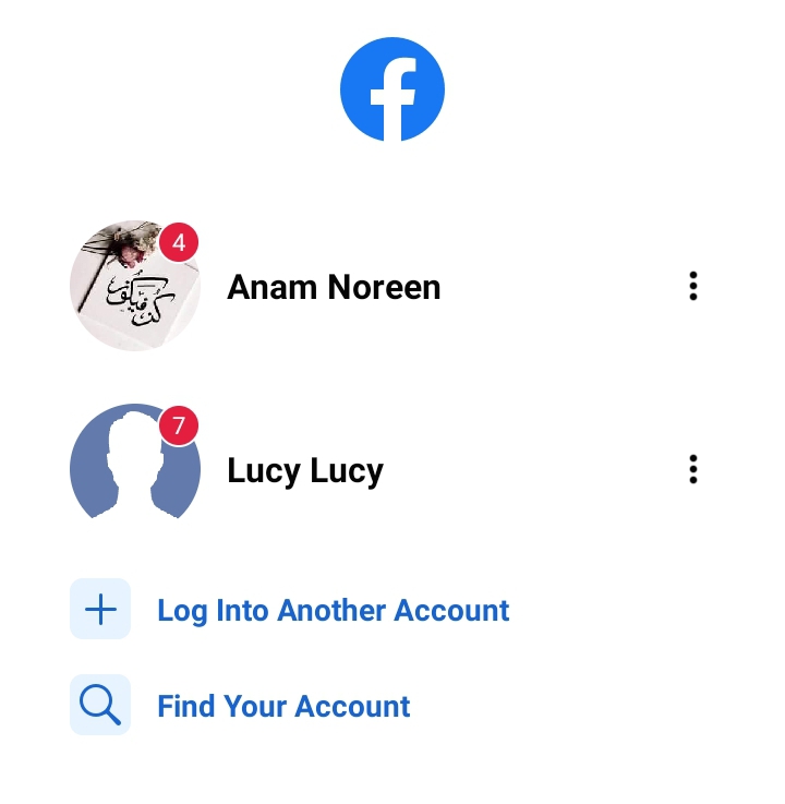 Log into your Facebook account.
