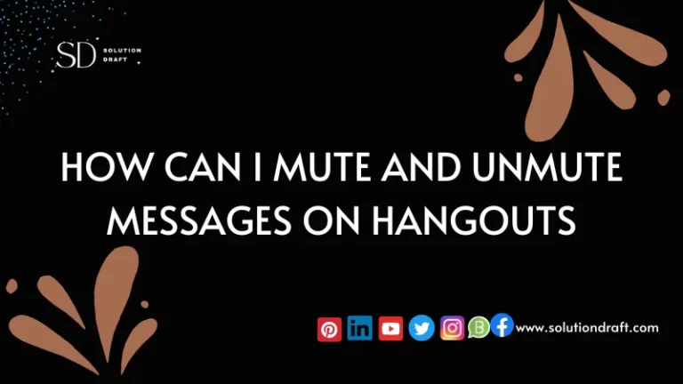 mute and unmute messages on hangouts