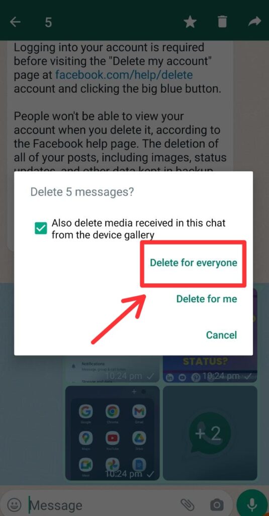 5 To Delete Whatsapp Pictures For Everyone