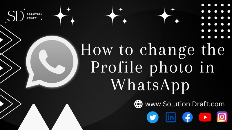 change the Profile photo in WhatsApp