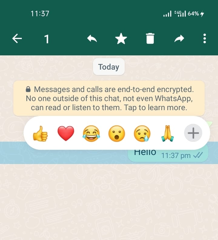 delete a WhatsApp message for everyone after you've deleted them