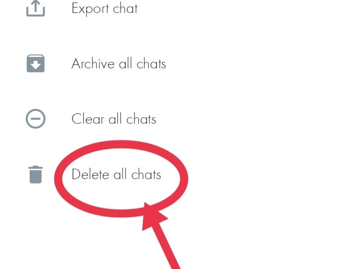 How do I permanently delete WhatsApp chat history on my android