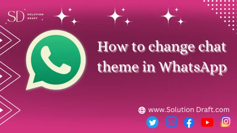 change chat theme in WhatsApp