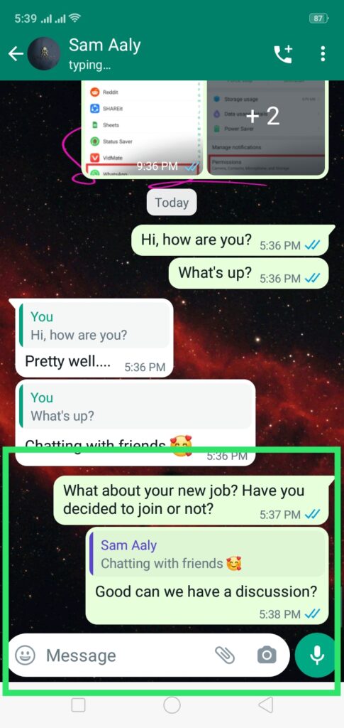 Impress a Guy on WhatsApp