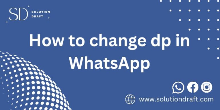 change DP in WhatsApp