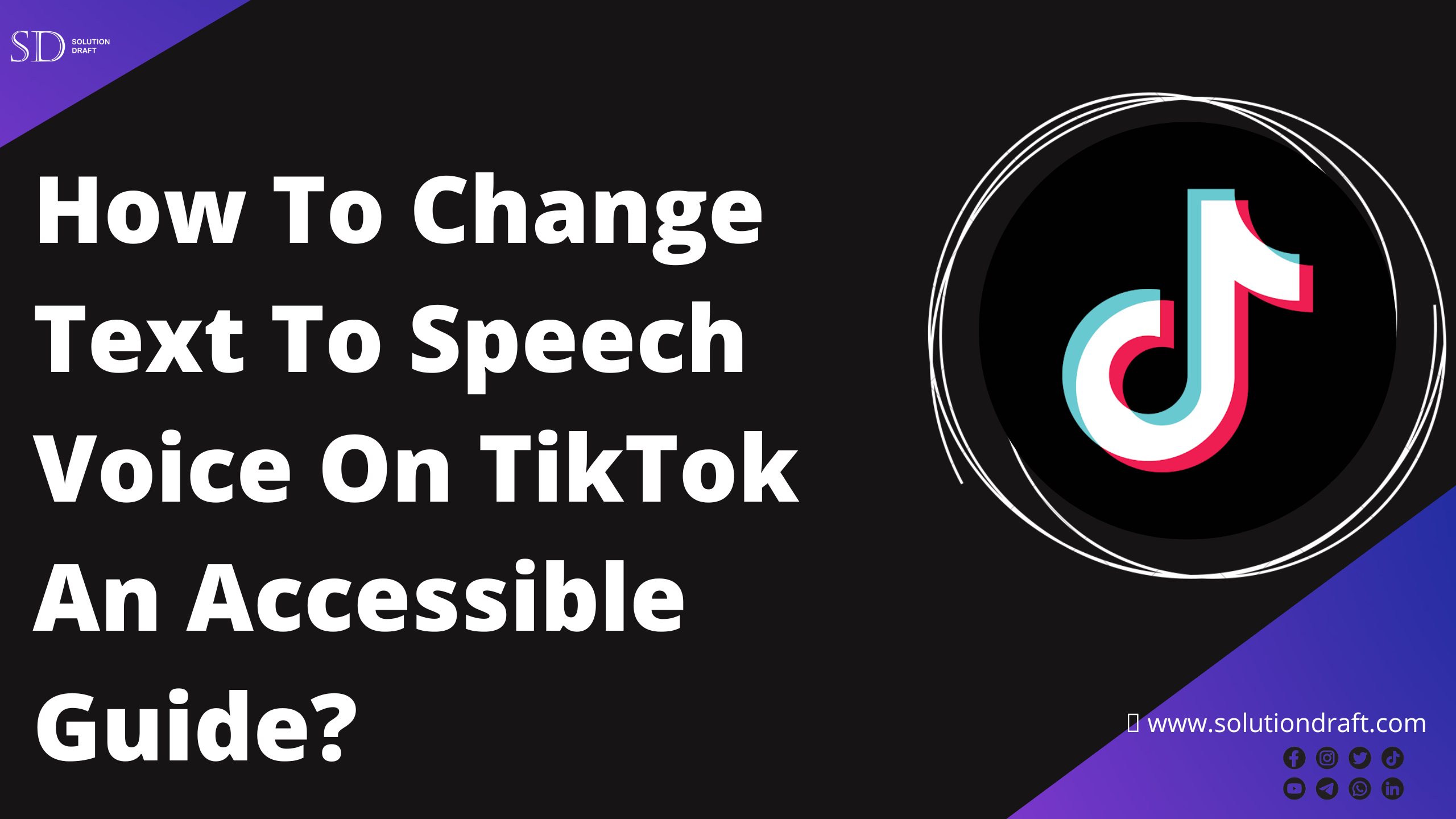 how to change text to speech voice on TikTok an accessible guide?
