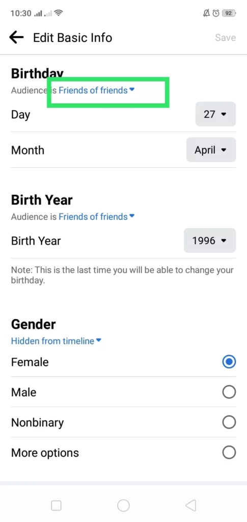 0 Remove Birthday on Facebook 1