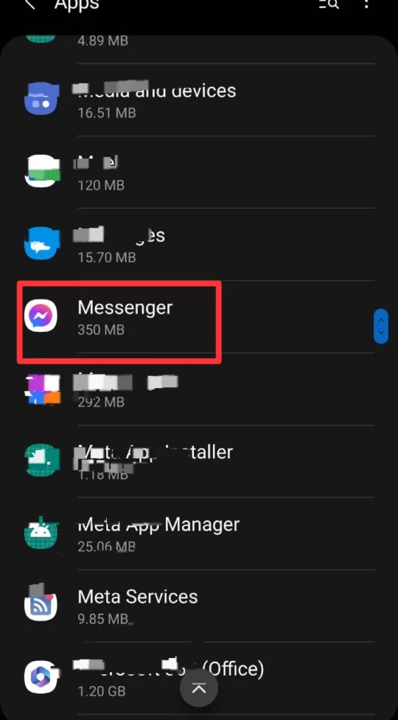 3 Delete Facebook Messenger App