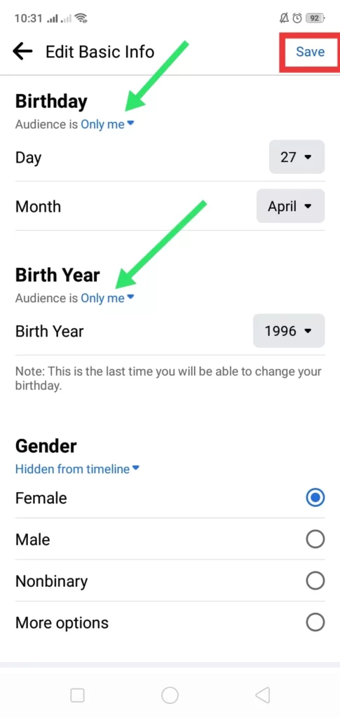 3 Remove Birthday on Facebook
