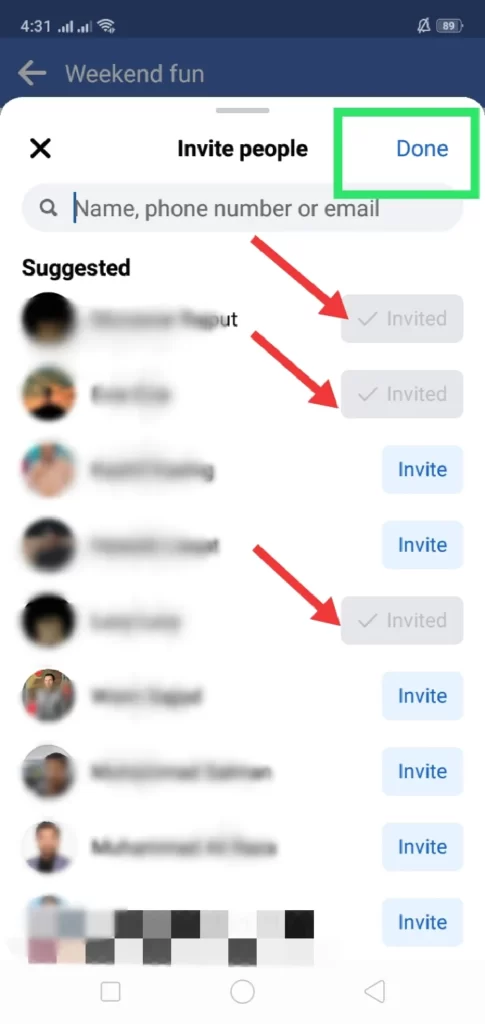 4 invite someone to an event on Facebook
