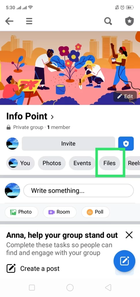 5 Delete Files from Facebook Group
