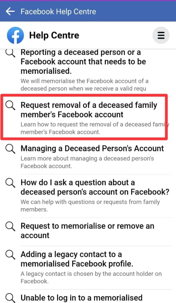 5 Delete a Deceased Persons Facebook Account 1