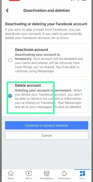 7 Delete a Second Facebook Account On My iPhone