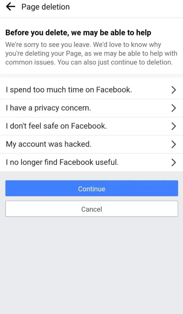 8 Delete a Duplicate Facebook Page