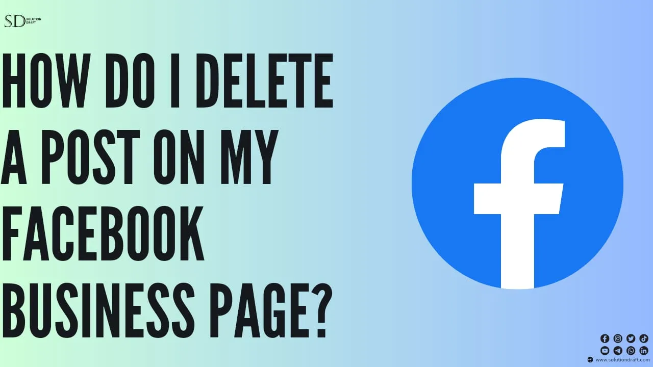 Delete a Post On My Facebook Business Page