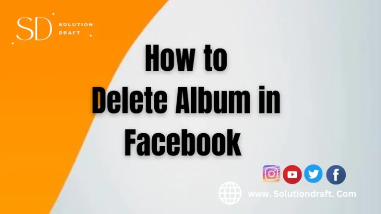 Delete Album in Facebook