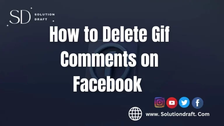Delete Gif Comments on Facebook