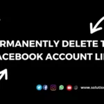 Permanently Delete the Facebook Account link