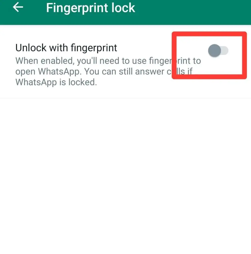 6 keep password for WhatsApp