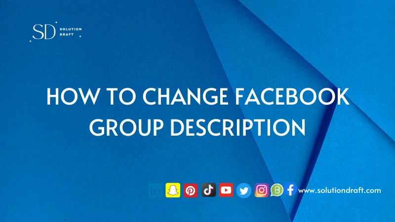 Change Facebook Group Description