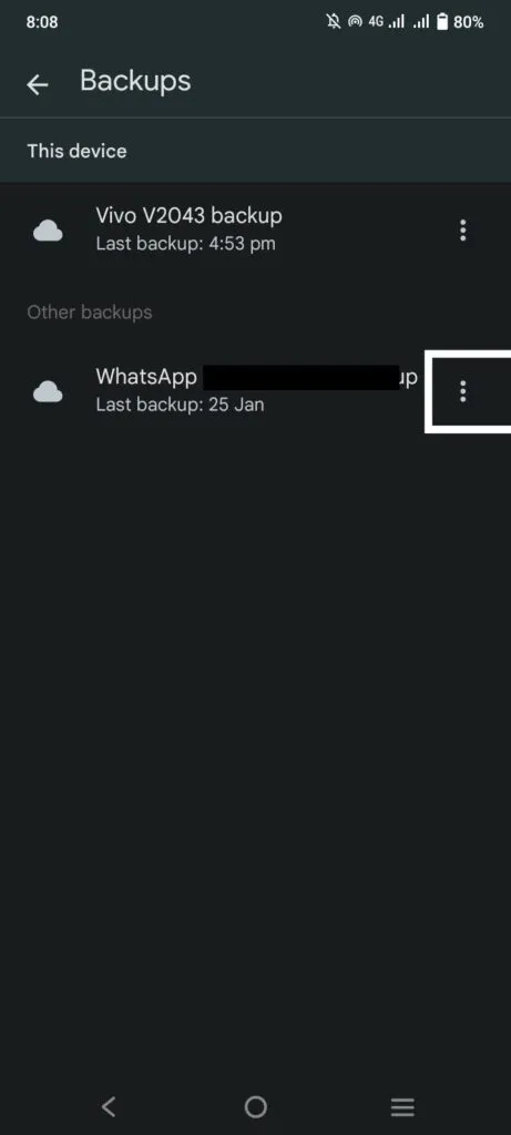 4 Permanently Delete WhatsApp Messages From Google Drive