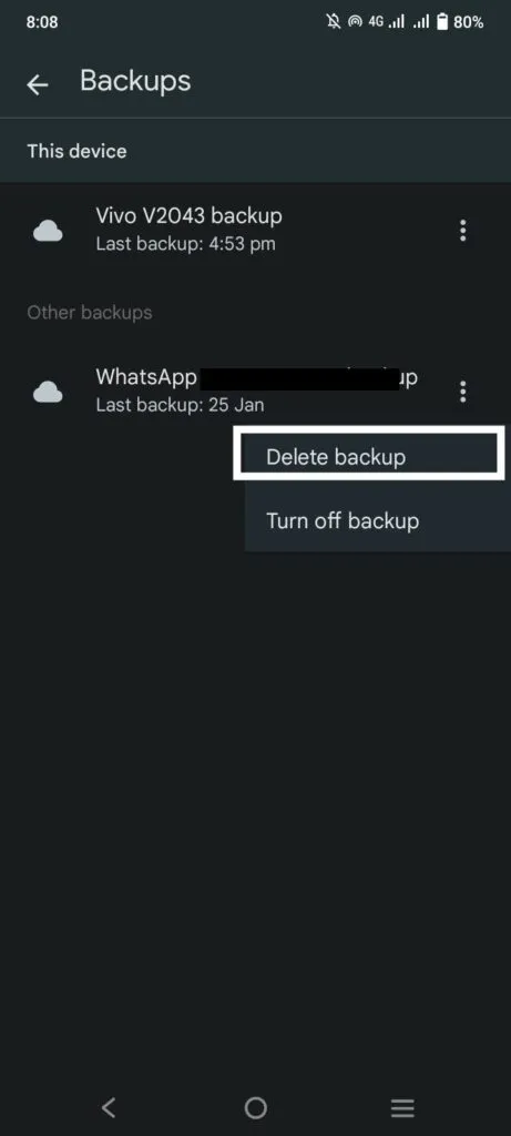 5 Permanently Delete WhatsApp Messages From Google Drive