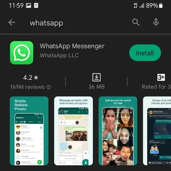 3 Install WhatsApp 1