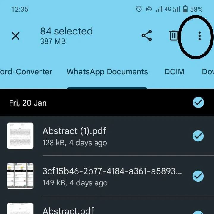 4 Delete Whatsapp Data Files
